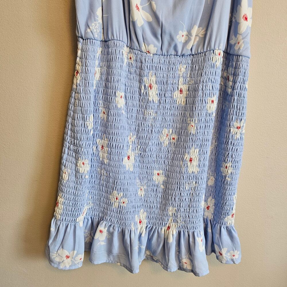 Altar'd State Mini Dress Floral with Smocking Off the Shoulder XL - Picture 4 of 6